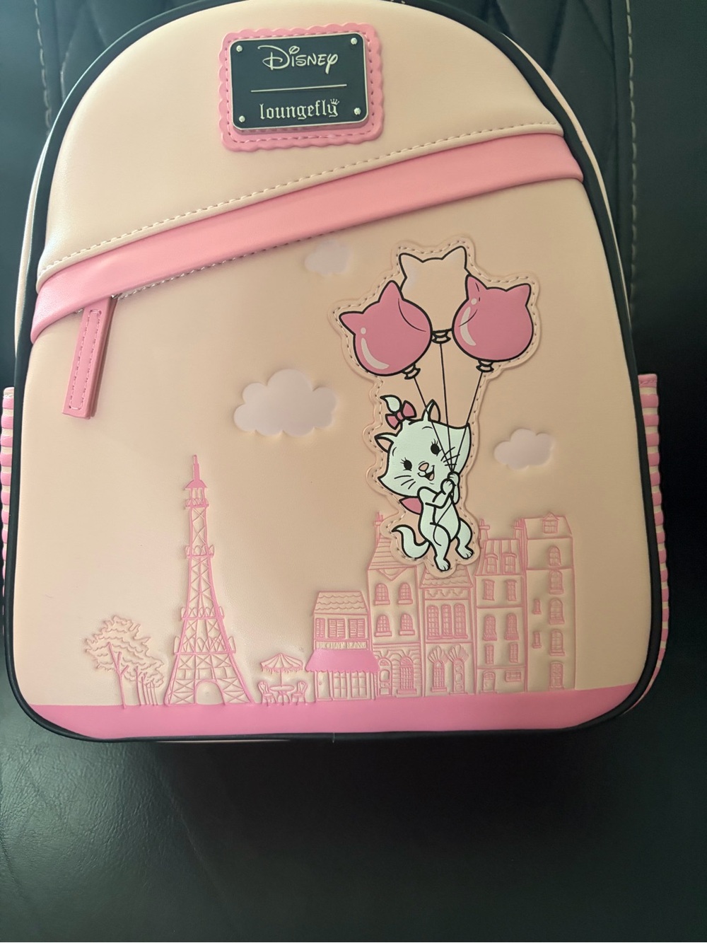 Loungefly Disney Marie Pink & Cream Mini Backpack